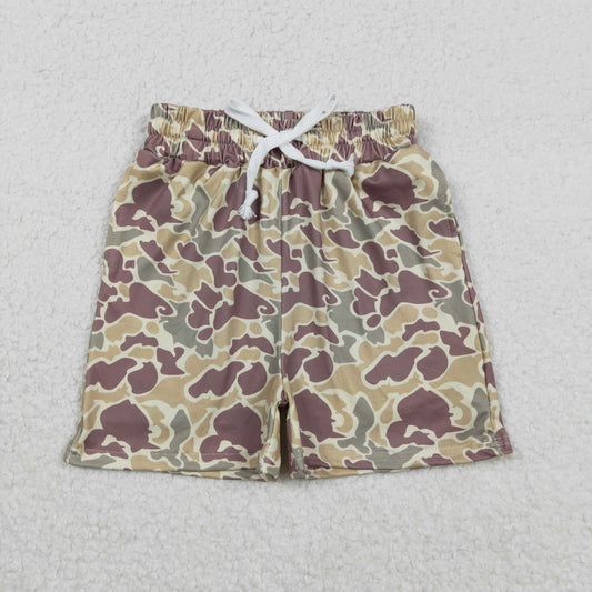 SS0696 Camo Print Boys Summer Bottom Shorts