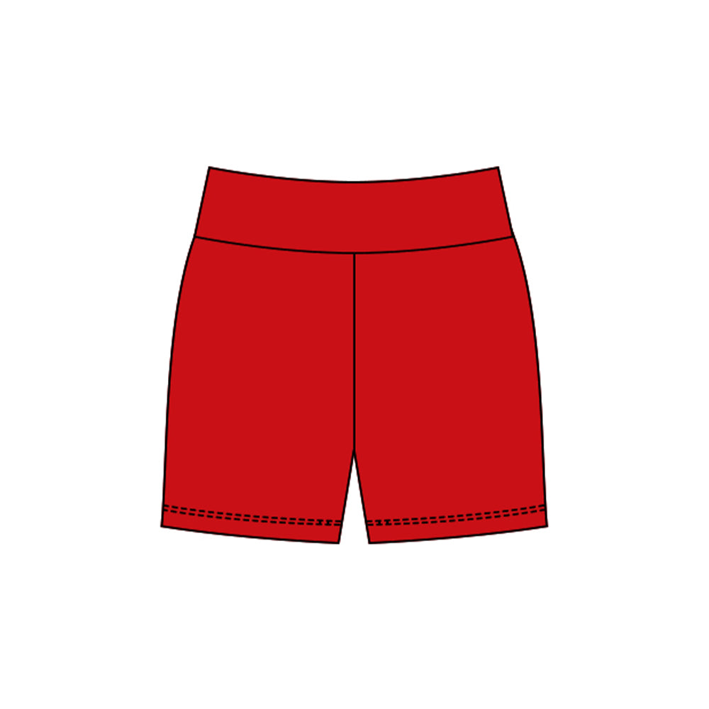 (Pre-order)SS0720 Red Color Girls Yoga Bottom Shorts