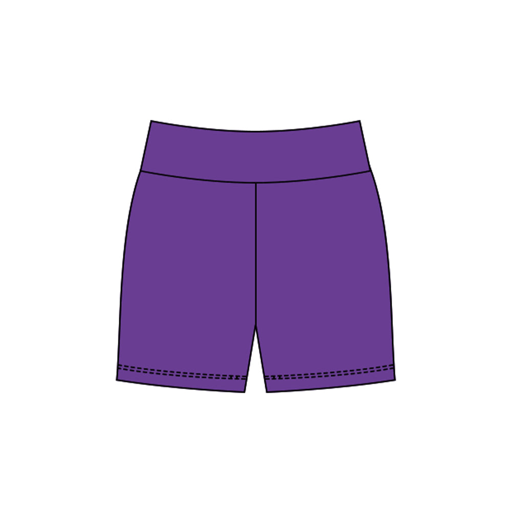 (Pre-order)SS0721 Purple Color Girls Yoga Bottom Shorts