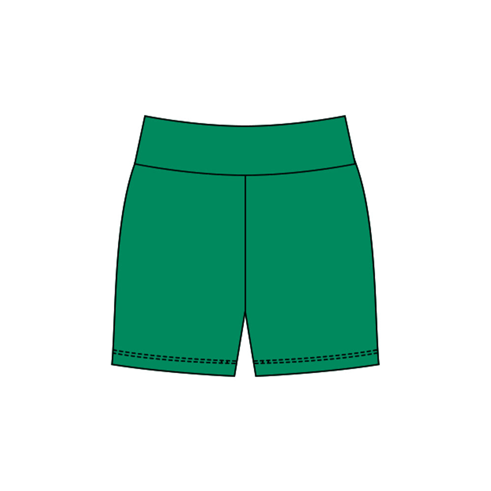 (Pre-order)SS0725 Green Color Girls Yoga Bottom Shorts