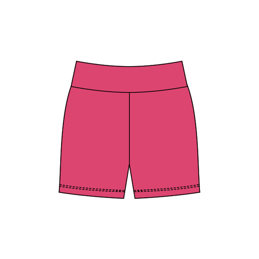 (Pre-order)SS0727 Hot Pink Color Girls Yoga Bottom Shorts
