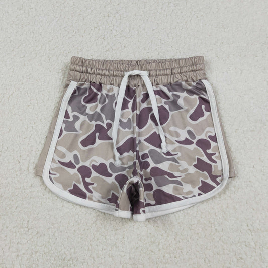 SS0738 Camo Print Kids Summer Bottom Shorts