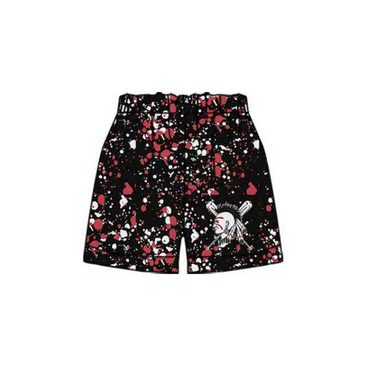 (Custom Design Preorder MOQ 5 Each Design) Team's Indians Baseball Sprinkles Print Summer Bottom Shorts Mom and Me Matching Clothes