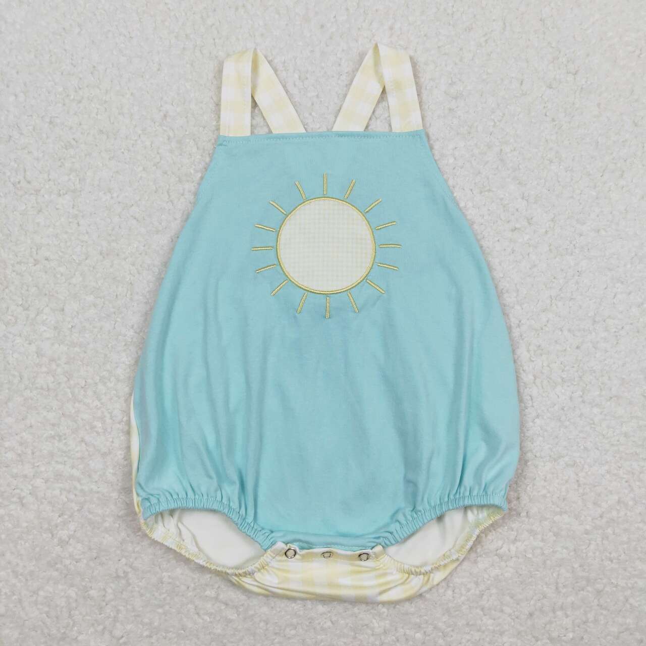 SR1072 Sunshine Embroidery Baby Boys Summer Romper