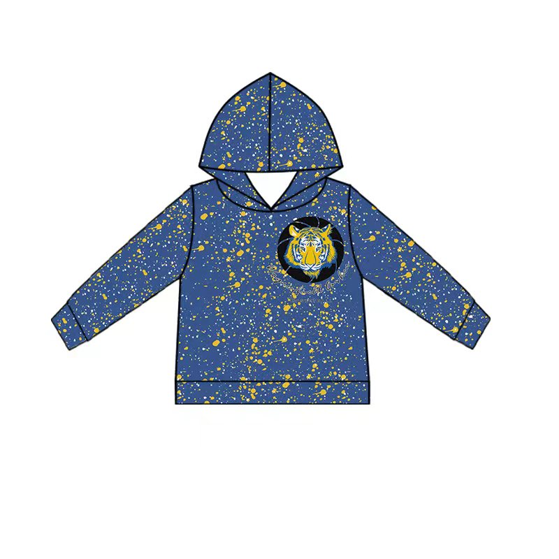 (Custom Design Preorder MOQ 5 Each Item)Team's Waynesfield Goshen Basketball Print Hoodie Top Mom and Me Matching Clothes