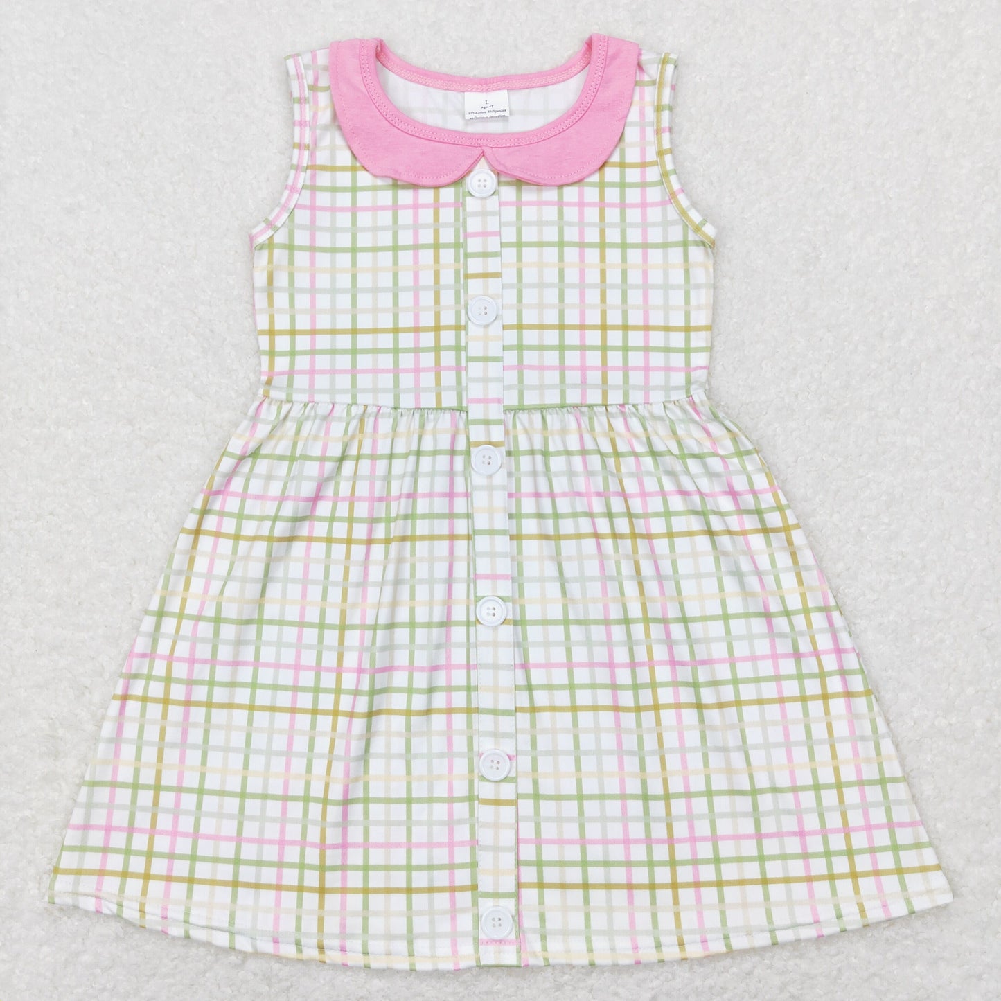 Plaid Print Sibling Summer Matching Clothes