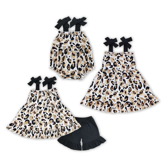 Leopard Print Sisters Summer Matching Clothes