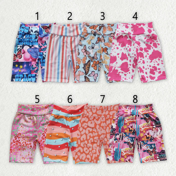 8 Print Girls Summer Bottom Biker Shorts