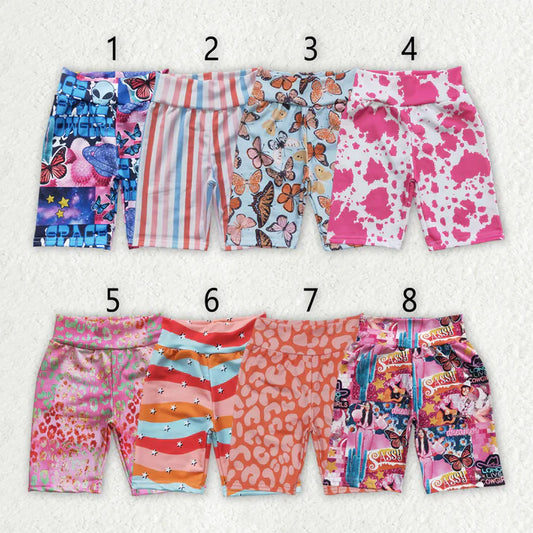 8 Print Girls Summer Bottom Biker Shorts