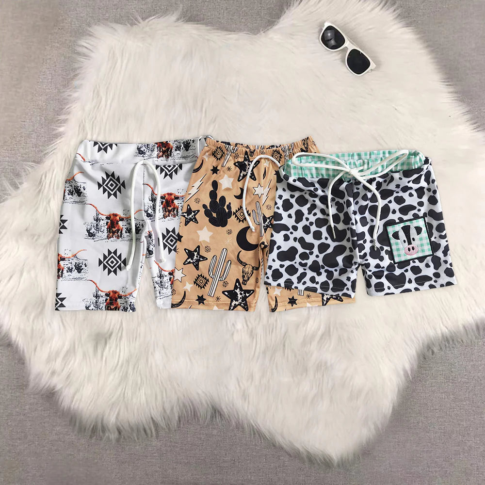 (Promotion)8 Print Boys Summer Swim Trunks Brothers Wear