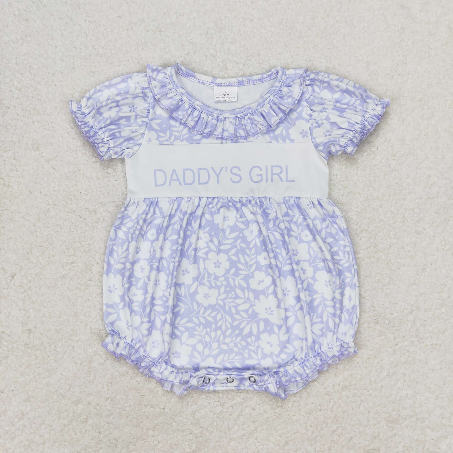 DADDY'S GIRL Flowers Print Sisters Summer Matching Clothes