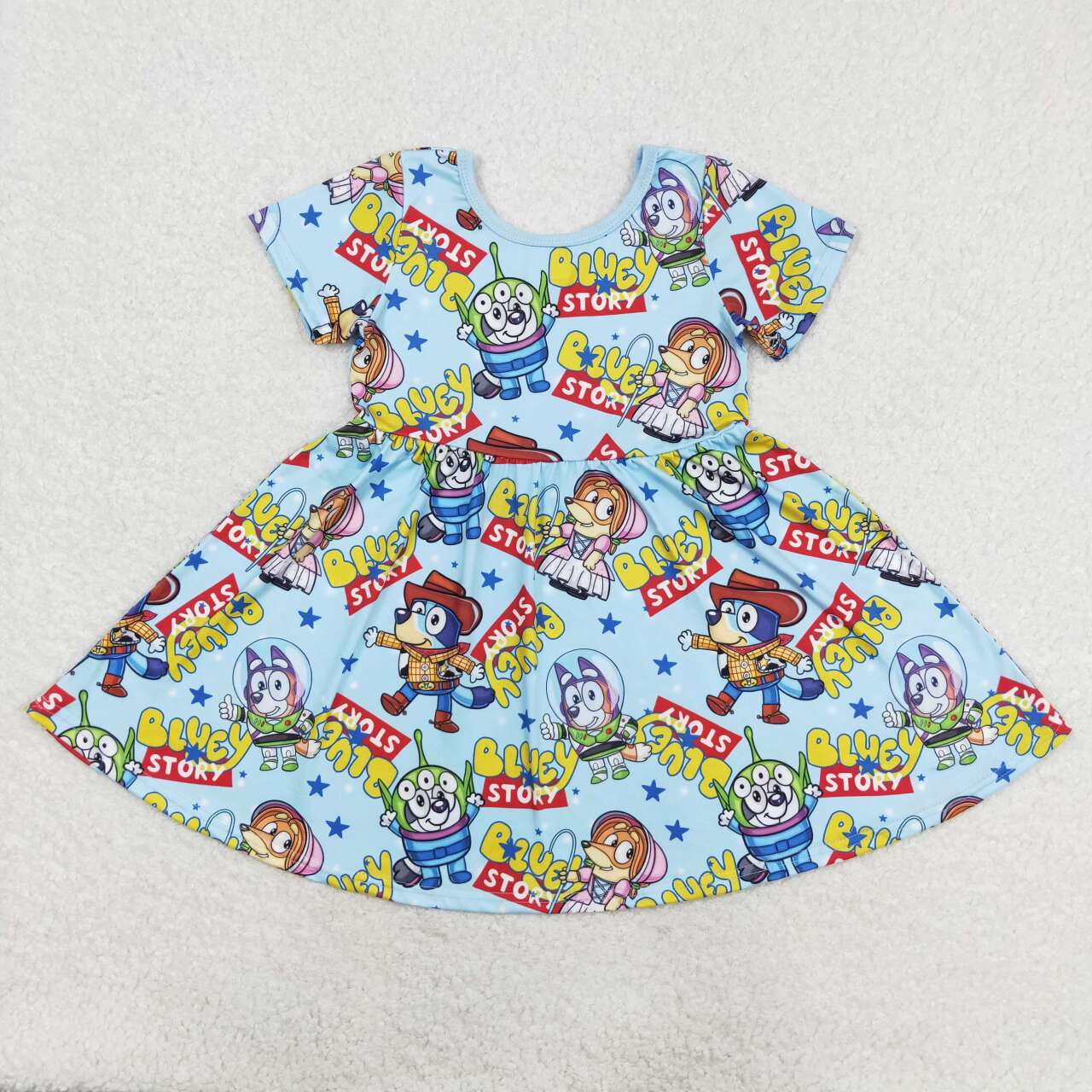 Cartoon Dog Toys Print Sibling Summer Matching Clothes
