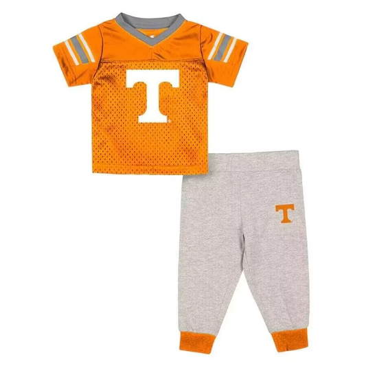 (Custom Design Preorder MOQ 5) Team's Tennessee Print Boys Clothes Set