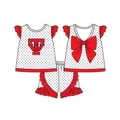 (Custom Design Preorder MOQ 5) Team's TW Print Girls Summer Clothes Set