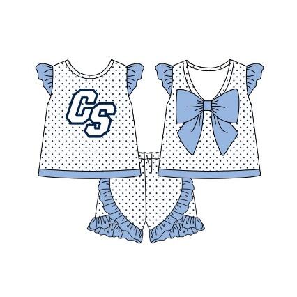 (Custom Design Preorder MOQ 5) Team's CS Print Girls Summer Clothes Set