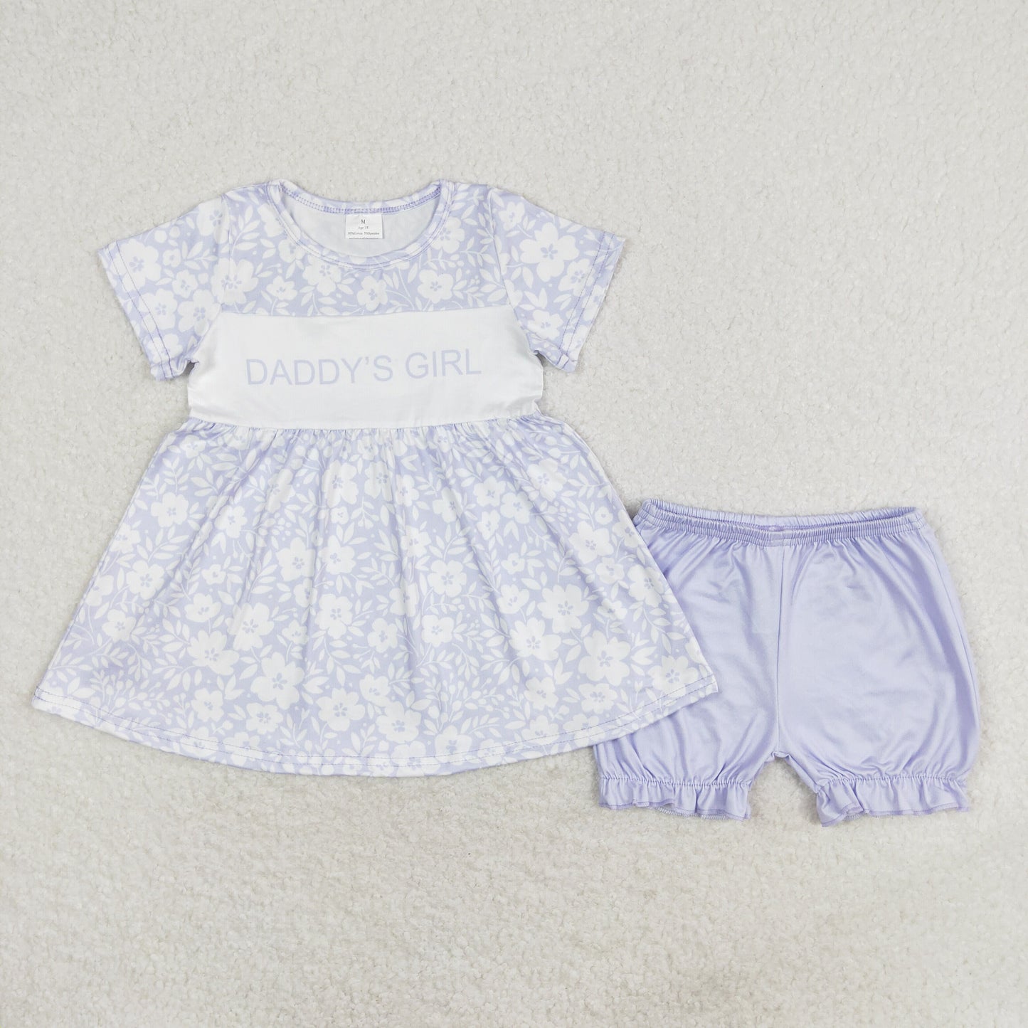 DADDY'S GIRL Flowers Print Sisters Summer Matching Clothes