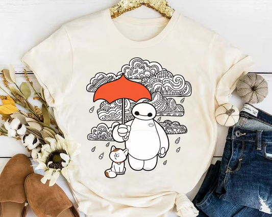 (Custom Design Preorder MOQ 5) Cartoon Character Print Kids Tee Shirts Top