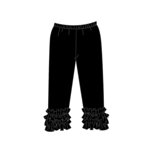 (Custom Design Preorder MOQ 5) Black Color Girls Icing Pants