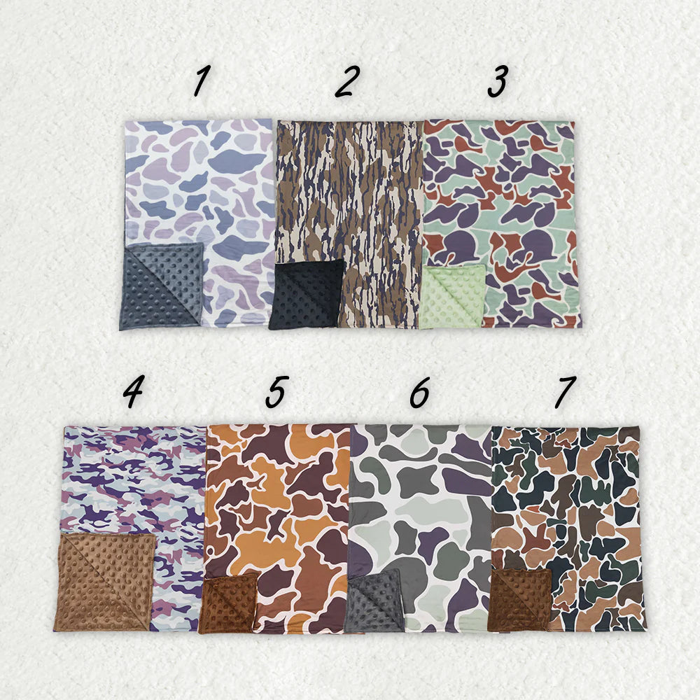 7 Colors Camo Print Baby Sibling Blanket