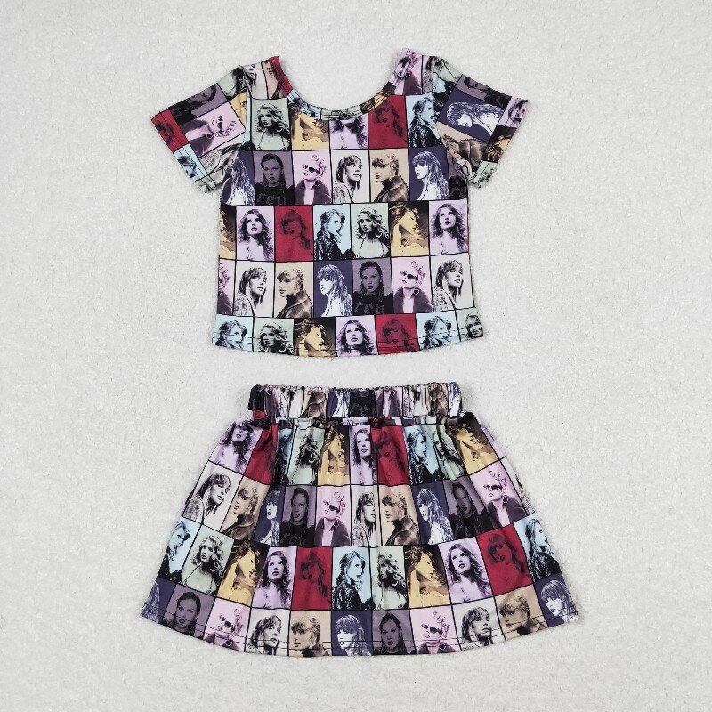 Singer Swiftie Print Sister Summer Matching Clothes