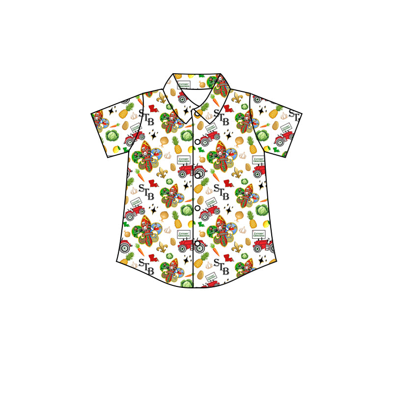 (Custom Design Preorder MOQ 5) STB Farm Anchor Print Adult Tee Shirts Top