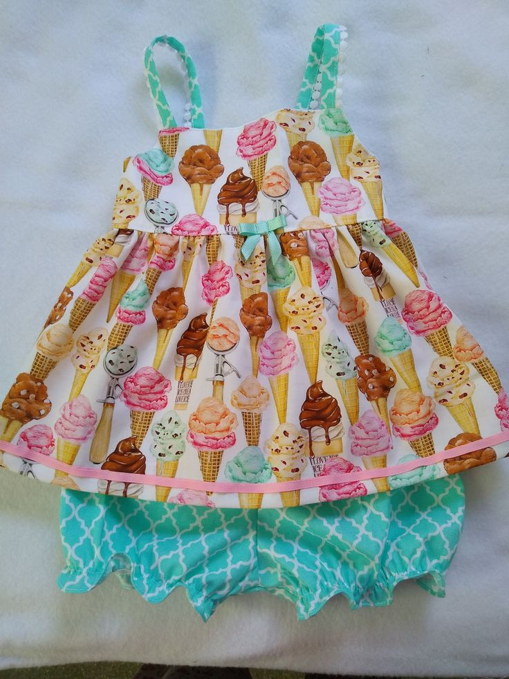 (Custom Design Preorder MOQ 5)  Popsicle Print Girls Summer Clothes Set