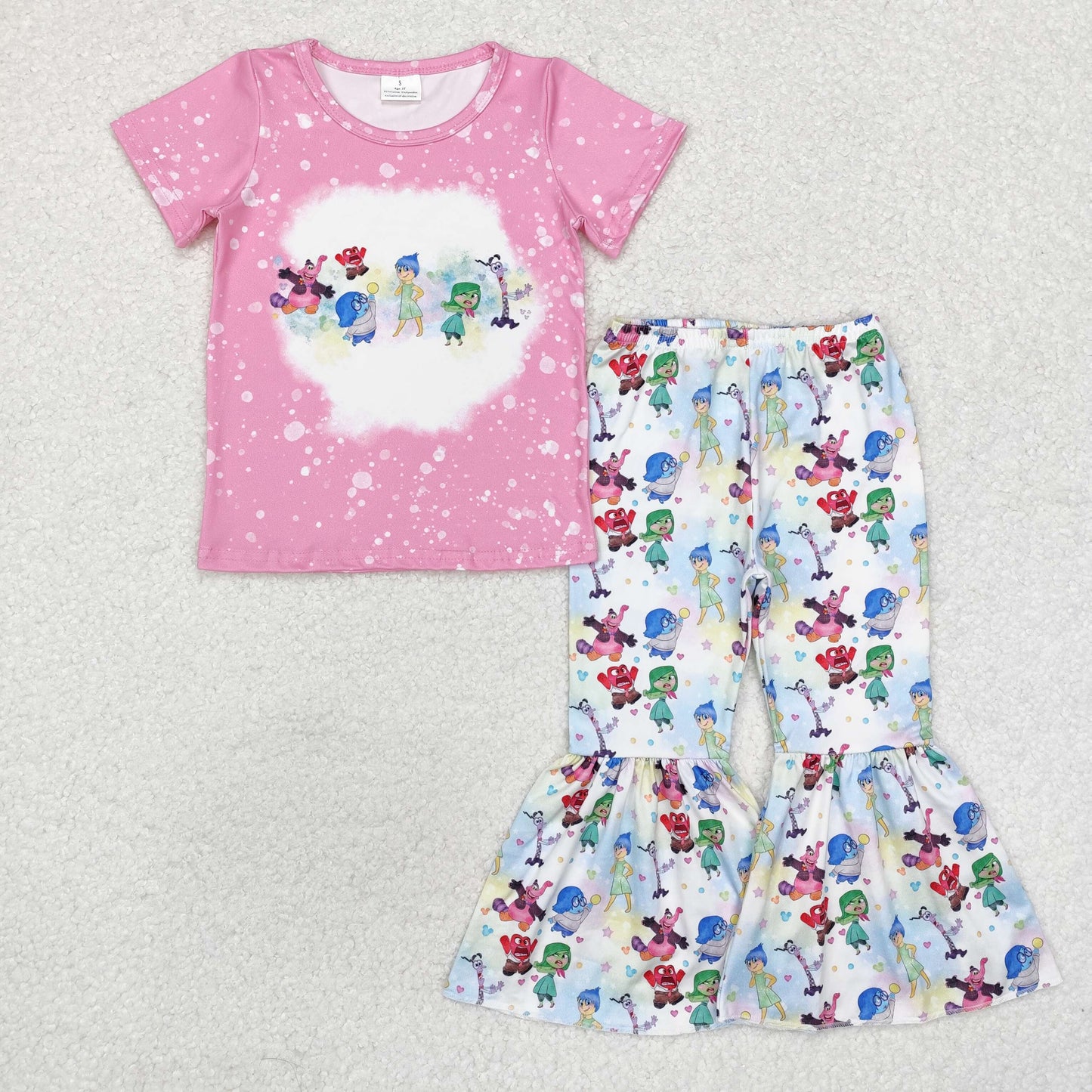 Cartoon Figure Inside Out Print Sibling Matching Clothes