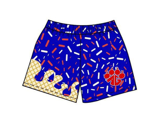 (Custom Design Preorder MOQ 5) Team's Blue Sprinkles Kids Bottom Shorts