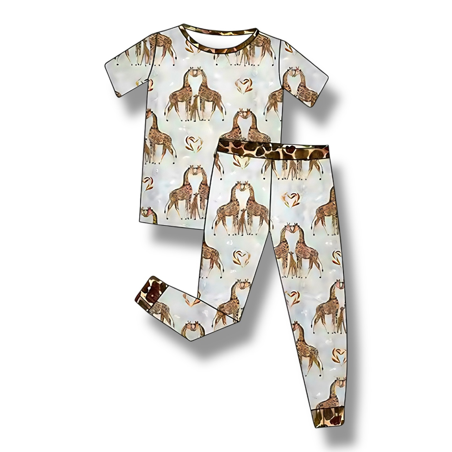 (Custom Design Preorder MOQ 5 Each Design) Giraffe Print Family Matching Clothes