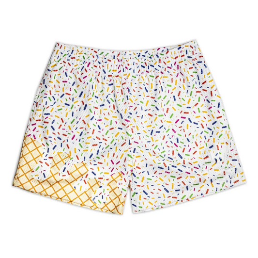 (Split Order Preorder) Deadline April 3 Candy Cake White Print Kids Summer Bottom Shorts