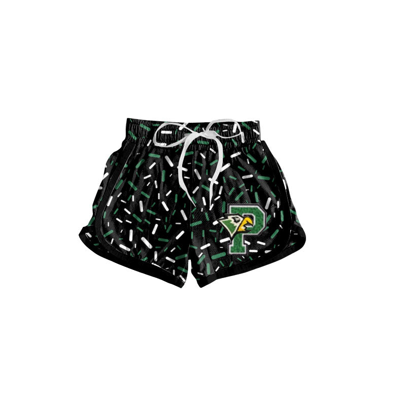 (Custom Design Preorder MOQ 5 Each Item) Team's Eagles Prosper Sprinkles Print Summer Bottom Sports Shorts Mom and Me Matching Clothes