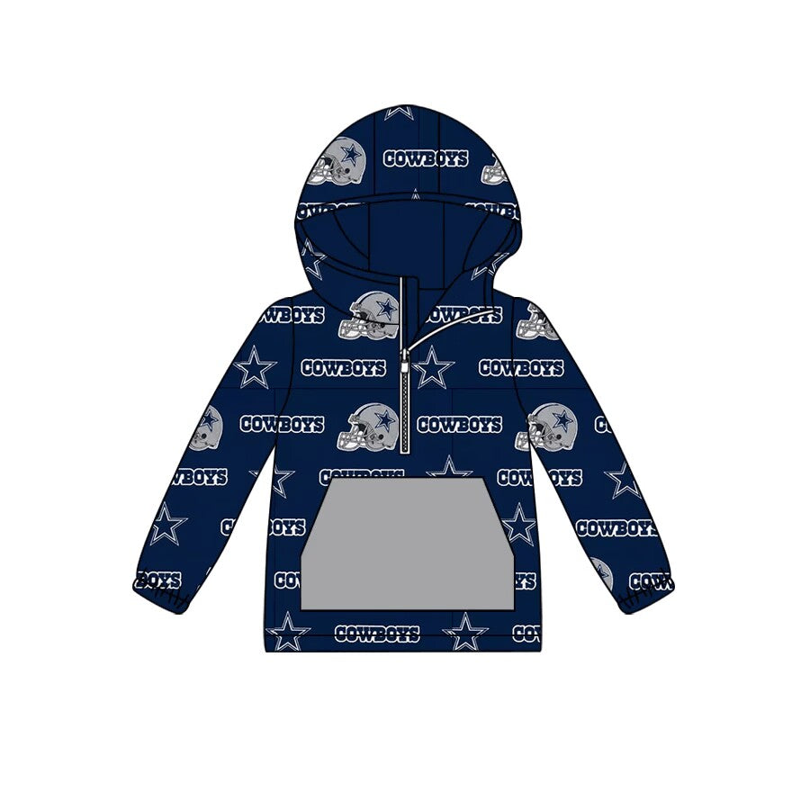 (Split Order Preorder) Deadline September 30 Team's Cowboy Print Boys Hoodie Top