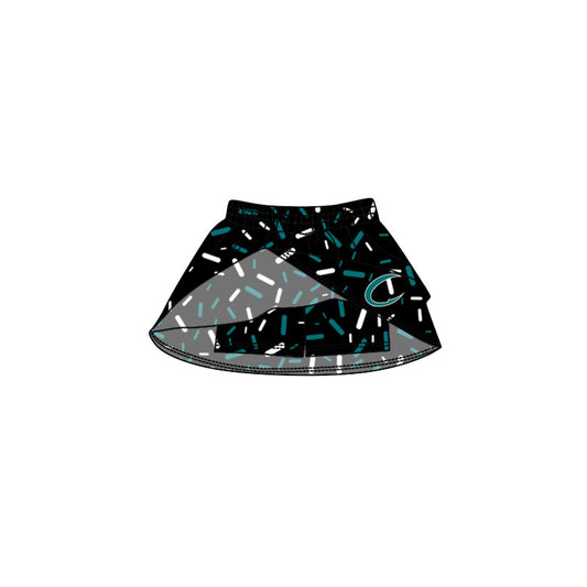 (Custom Design Preorder MOQ 5 Each Item) Team's Crushers Sprinkles Print Summer Bottom Skirts Shorts Mom and Me Matching Clothes