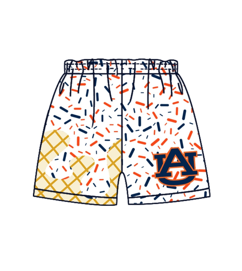 (Custom Design Preorder MOQ 5) Team's Auburn Sprinkles Kids Bottom Shorts