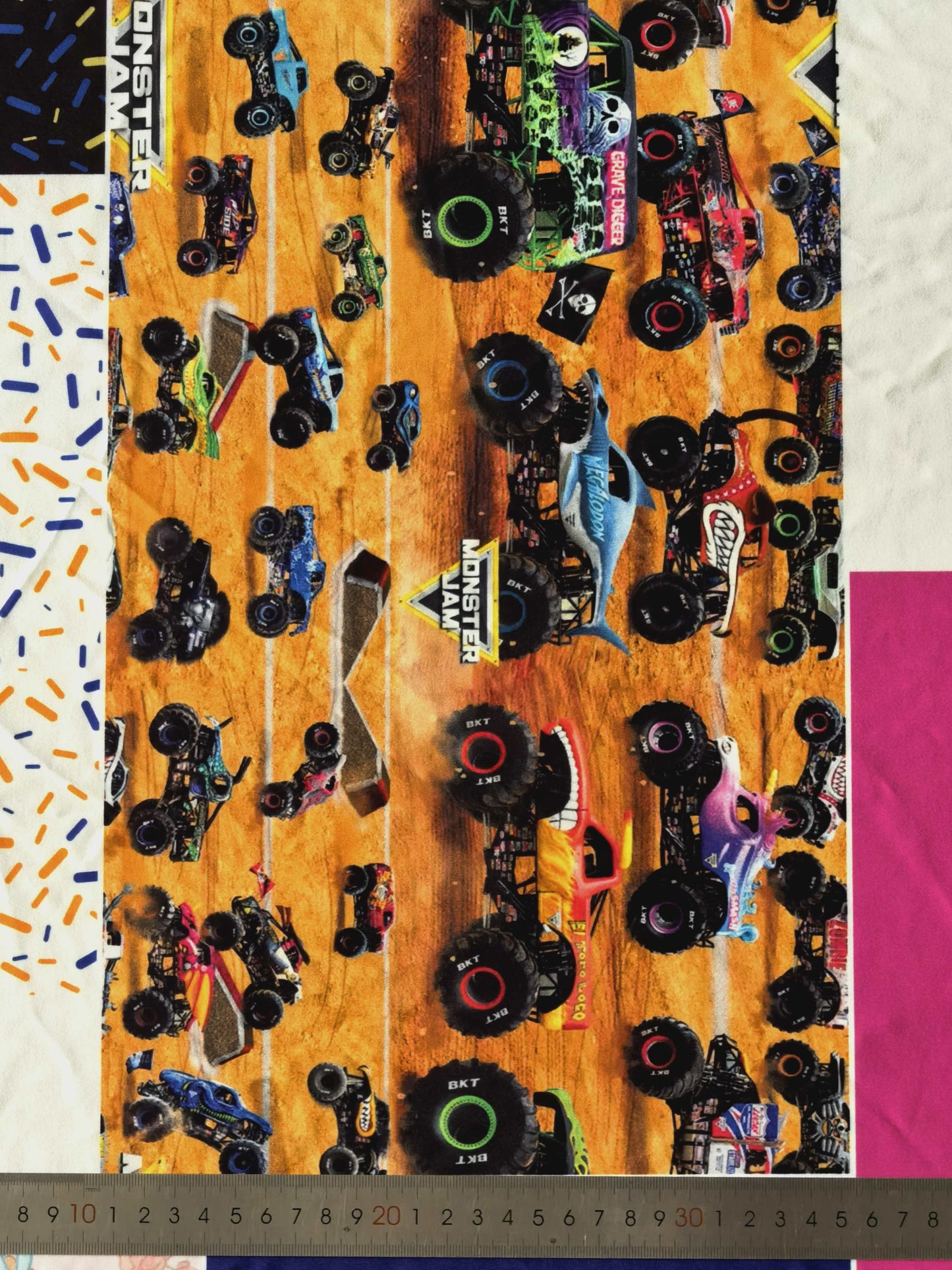 (Custom Design Preorder MOQ 5) Monster Trucks Print Boys Bottom Pants