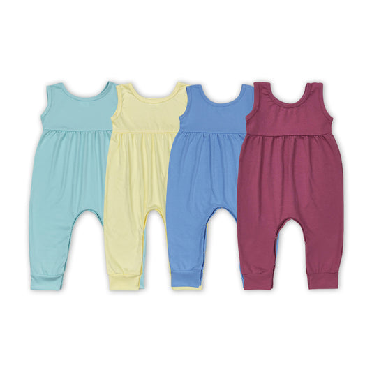 4 Colors Baby Girls Summer Romper Sisters Wear