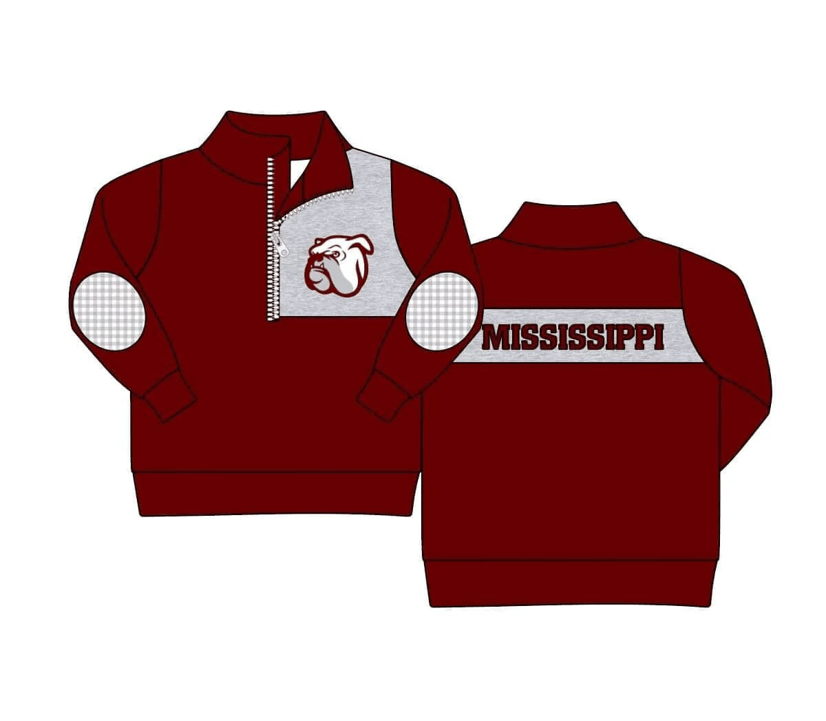 (Custom Design Preorder MOQ 5) Team's Mississippi Wine Print Boys Pullover Tee Shirts Top