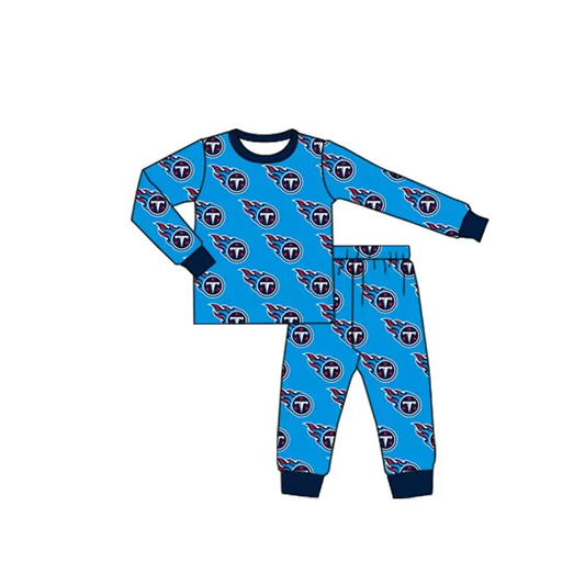 (Split Order Preorder) Deadline October 28  Team's Titans Print Kids Pajamas Clothes Set