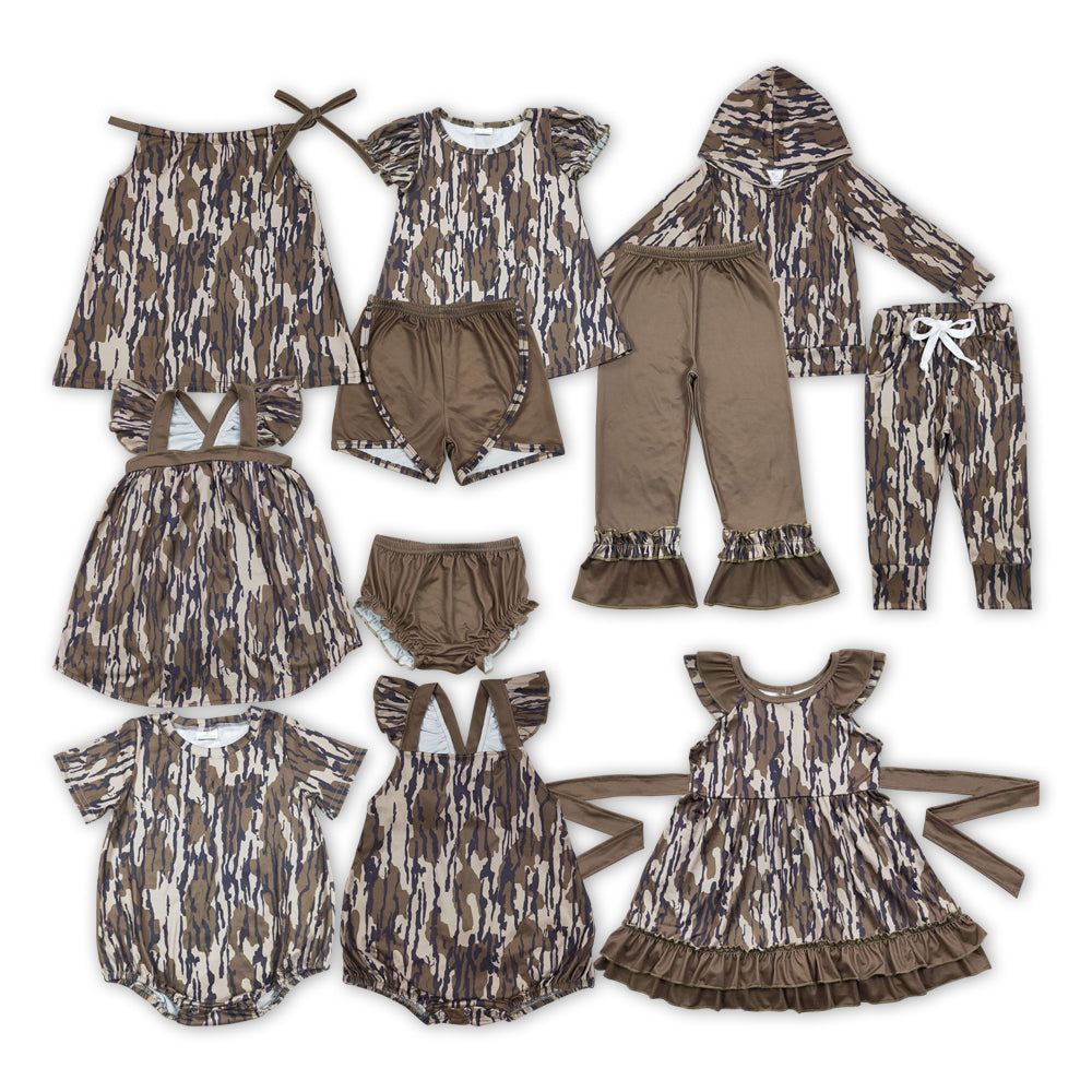 Camo Print Sibling Hunting Matching Clothes