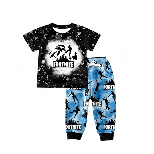 (Custom Design MOQ 5) Game Design Boys Clothes Set