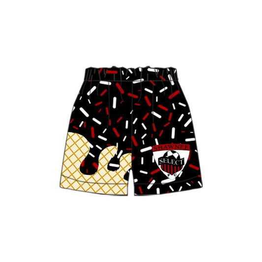 (Custom Design Preorder MOQ 5 Each Design) Team's SHAWNEE SELECT Sprinkles Print Summer Bottom Shorts Mom and Me Matching Clothes