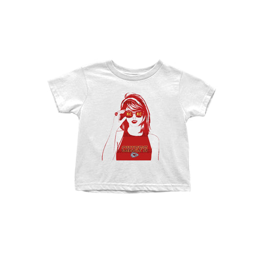 (Custom Design Preorder MOQ 5) Singer Swiftie KC Print Girls Summer Tee Shirts Top