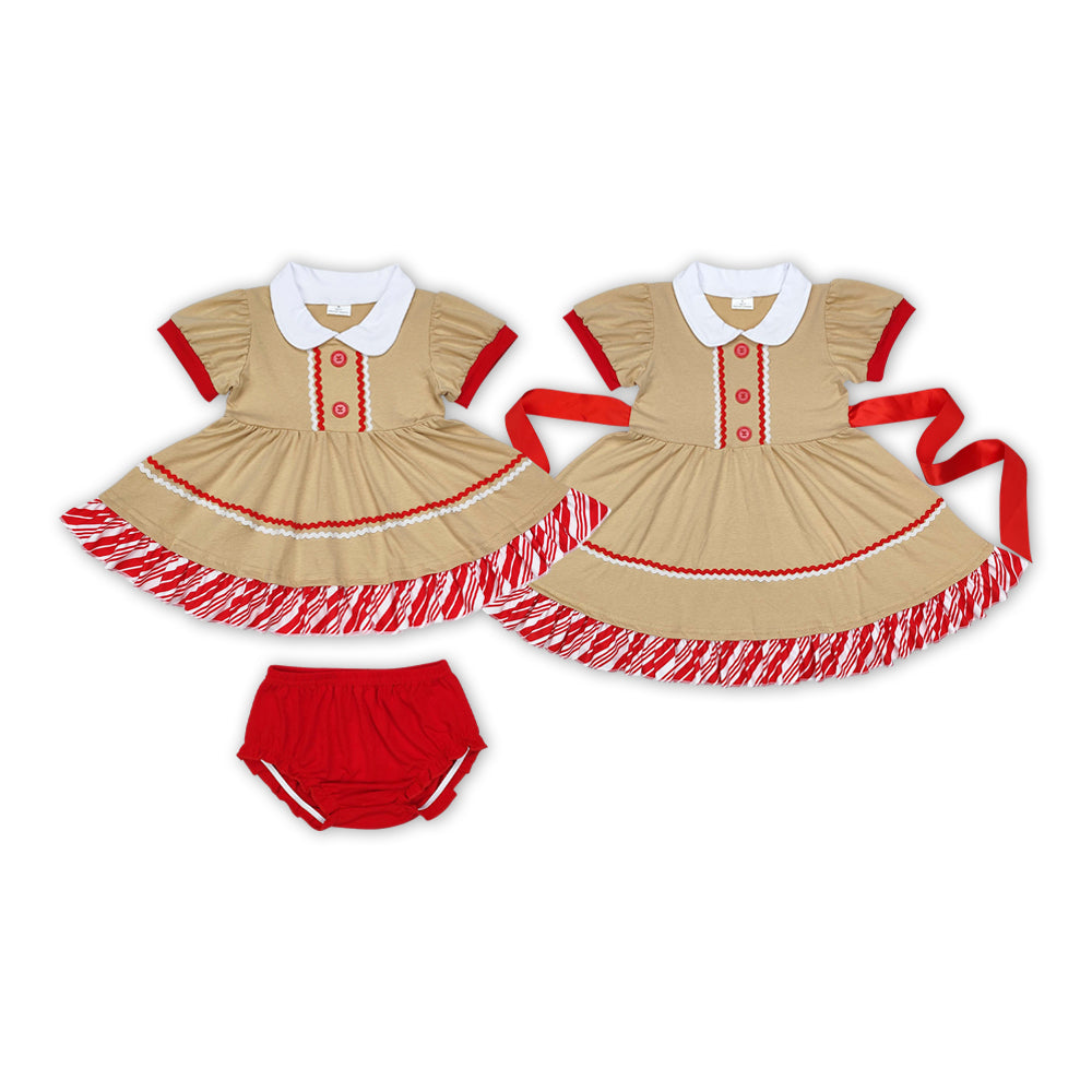 Gingerbread Design Sisters Christmas Matching Clothes