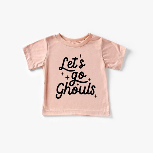 (Custom Design Preorder MOQ 5) Let's Go Pink Print Girls Tee Shirts Top