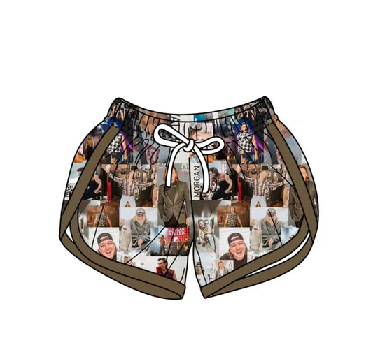 (Custom Design Preorder MOQ 5) Singer Print Adult Summer Shorts
