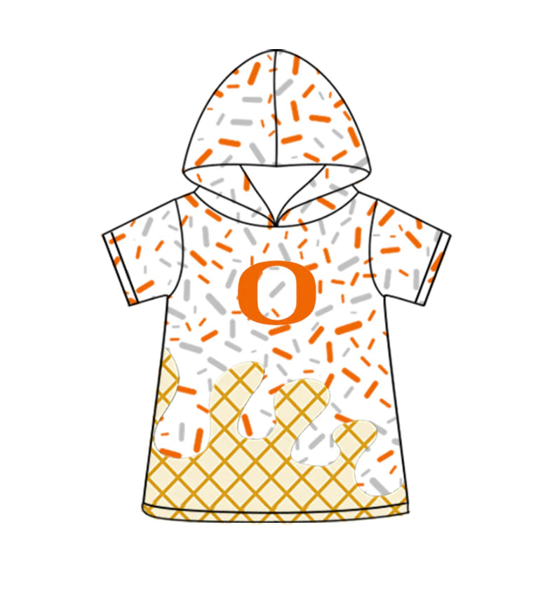 (Custom Design Preorder MOQ 5 Each Design) Team's O Sprinkles Print Hoodie Top Mom and Me Matching Clothes