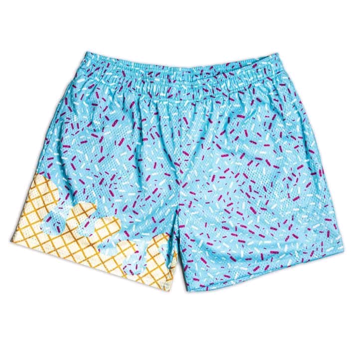 (Custom Design Preorder MOQ 5) Team's Blue Sprinkles Print Girls Summer Bottom Shorts