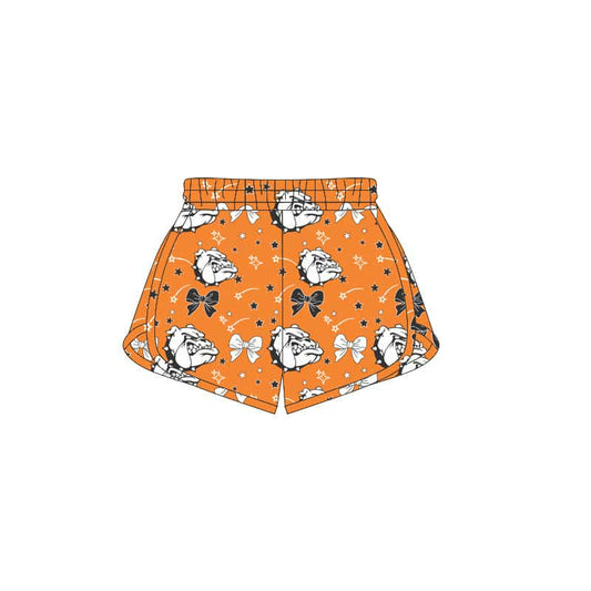(Custom Design Preorder MOQ 5 Each Design) Team's Elida bulldogs Bows Print Summer Bottom Sports Shorts Mom and Me Matching Clothes