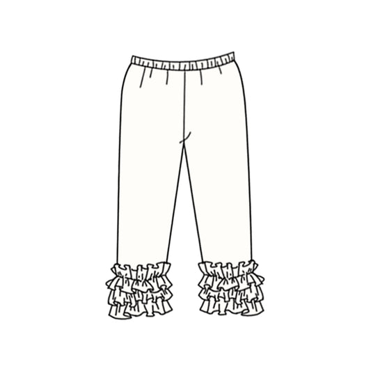 (Custom Design Preorder MOQ 5) Ivory Color Girls Icing Pants