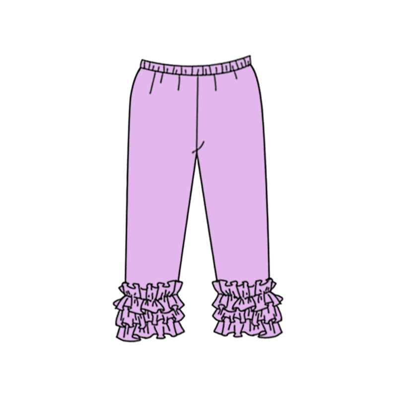 (Custom Design Preorder MOQ 5) Lavender Color Girls Icing Pants